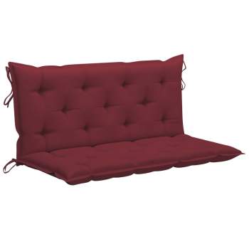  Gartenbank-Auflage Weinrot 120x(50+50)x7 cm Oxford-Gewebe