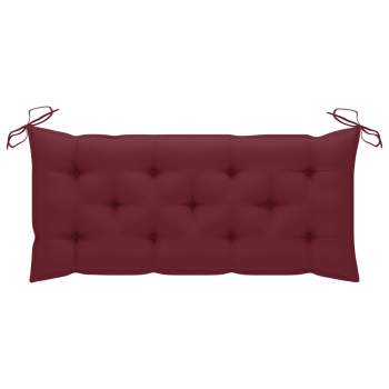 Preview:  Gartenbank-Auflage Weinrot 120x(50+50)x7 cm Oxford-Gewebe