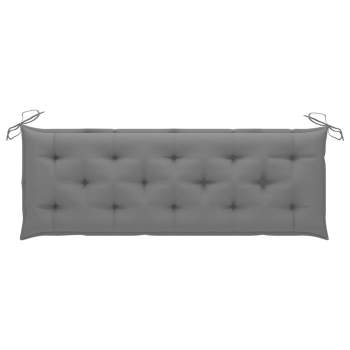 Preview:  Gartenbank-Auflage Grau 150x(50+50)x7 cm Oxford-Gewebe
