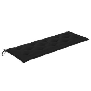  Gartenbank-Auflagen 2 Stk. Schwarz 150x50x7 cm Oxford-Gewebe