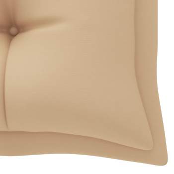  Gartenbank-Auflage Beige 180x(50+50)x7 cm Oxford-Gewebe