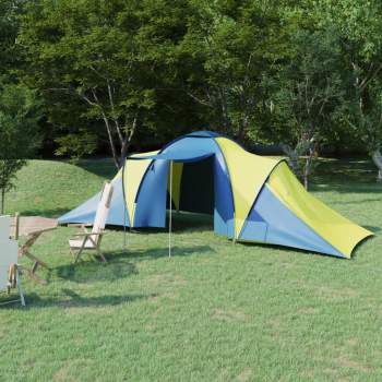  Campingzelt 6 Personen Blau und Gelb