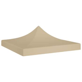  Partyzelt-Dach 3x3 m Beige 270 g/m²