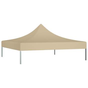  Partyzelt-Dach 3x3 m Beige 270 g/m²