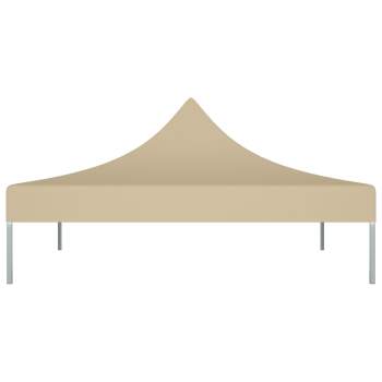  Partyzelt-Dach 3x3 m Beige 270 g/m²