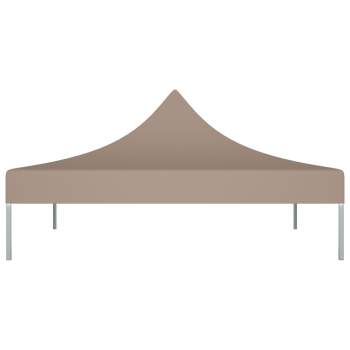  Partyzelt-Dach 3x3 m Taupe 270 g/m²