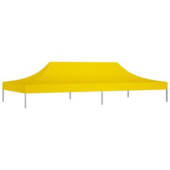  Partyzelt-Dach 6x3 m Gelb 270 g/m²