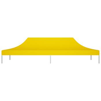  Partyzelt-Dach 6x3 m Gelb 270 g/m²