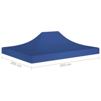  Partyzelt-Dach 4x3 m Blau 270 g/m²
