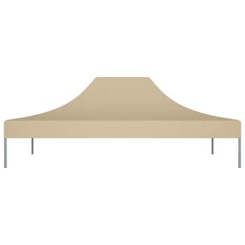  Partyzelt-Dach 4x3 m Beige 270 g/m²