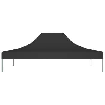  Partyzelt-Dach 4x3 m Schwarz 270 g/m²