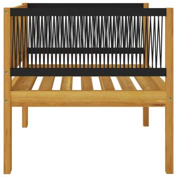  7-tlg. Garten-Lounge-Set mit Kissen Cremeweiß Massivholz Akazie