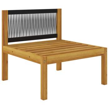  3-Sitzer-Gartensofa mit Kissen Massivholz Akazie