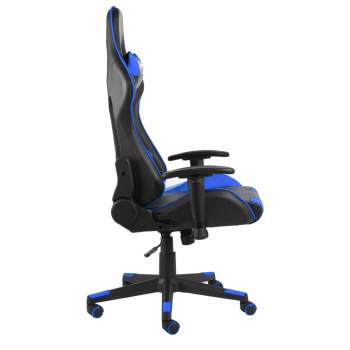  Gaming-Stuhl Drehbar Blau PVC