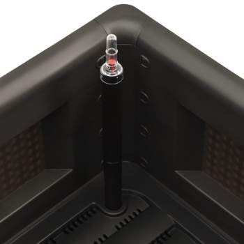  Garten-Hochbeet Selbstbewässerungssystem Anthrazit 100x43x33 cm