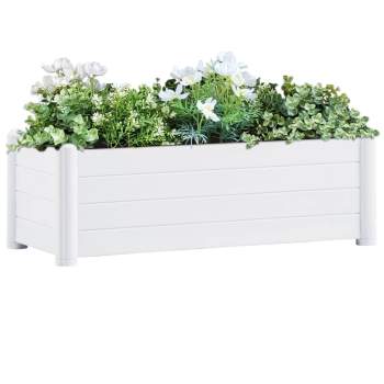  Garten-Hochbeet PP Weiß 100x43x35 cm