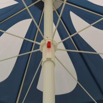 Preview: Sonnenschirm mit Stahlmast Blau 180 cm