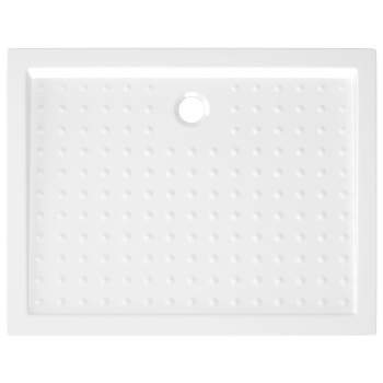  Duschwanne Anti-Rutsch Weiß 90x70x4 cm ABS
