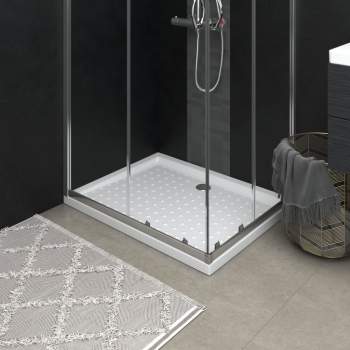  Duschwanne Anti-Rutsch Weiß 90x70x4 cm ABS