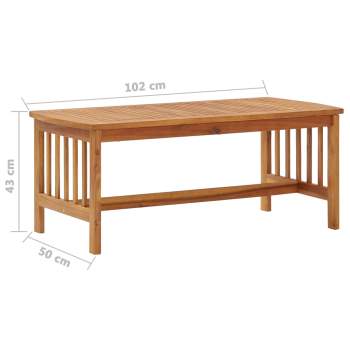  3-tlg. Garten-Lounge-Set mit Auflagen Massivholz Akazie