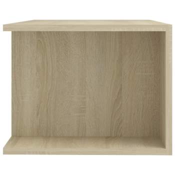  TV-Schrank mit LED-Leuchten Sonoma-Eiche 90x39x30cm