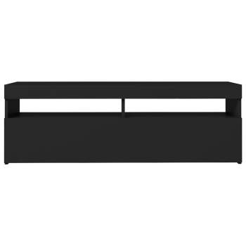 TV-Schrank mit LED-Leuchten Schwarz 120x35x40 cm