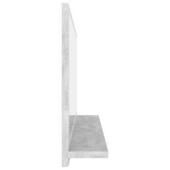  Badspiegel Betongrau 80x10,5x37 cm Holzwerkstoff