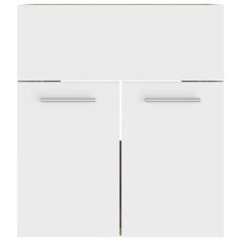  Waschbeckenunterschrank Weiß Sonoma-Eiche 41x38,5x46 cm