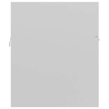  Waschbeckenunterschrank Hochglanz-Weiß 90x38,5x46cm
