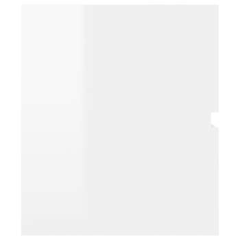  Waschbeckenunterschrank Hochglanz-Weiß 90x38,5x45 cm