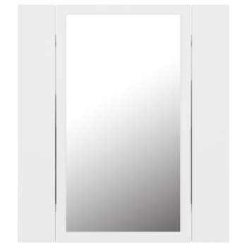  LED-Bad-Spiegelschrank Weiß 40x12x45 cm Acryl