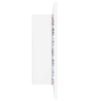  LED-Bad-Spiegelschrank Weiß 60x12x45 cm Acryl
