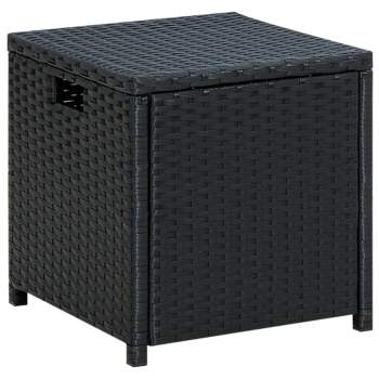  6-tlg. Garten-Lounge-Set mit Auflagen Poly Rattan Schwarz