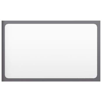 2-tlg. Badmöbel-Set Hochglanz-Grau Spanplatte - sinni.ch