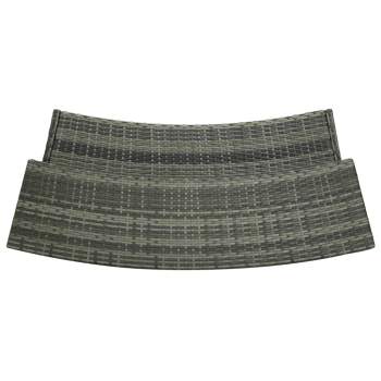 4-tlg. Gartenbar-Set mit Kissen Grau