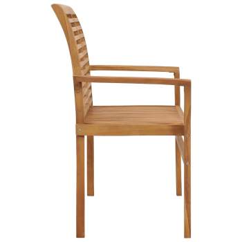 Preview:  Gartenbank mit Hellgrüner Auflage 112 cm Massivholz Teak 