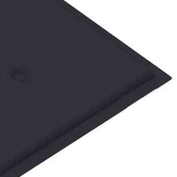  Gartenbank mit Auflage 120 cm Massivholz Akazie