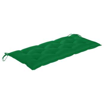  Gartenbank mit Auflage 120 cm Massivholz Akazie