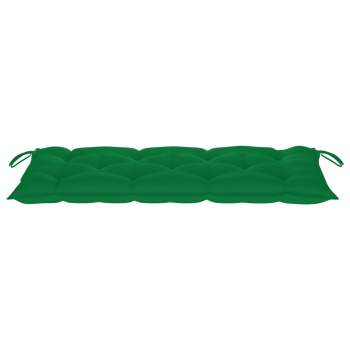  Gartenbank mit Auflage 120 cm Massivholz Akazie