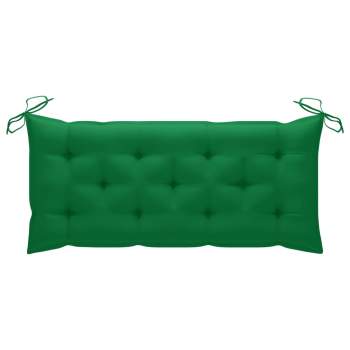  Gartenbank mit Auflage 120 cm Massivholz Akazie