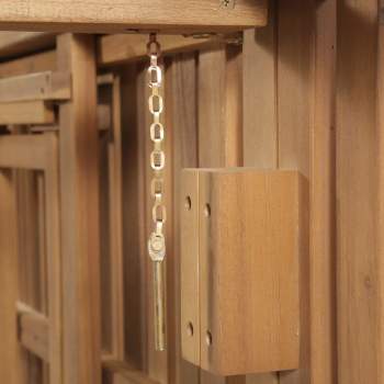 Preview:  Klappbare Sonnenliege mit Auflage Akazie Massivholz 