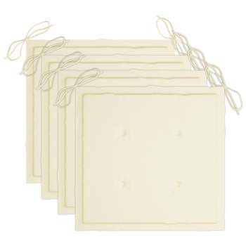  Garten-Essstühle 3 Stk. mit Kissen Massivholz Akazie 