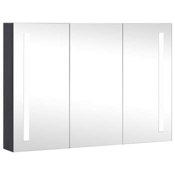  LED-Spiegelschrank fürs Bad 89x14x62 cm