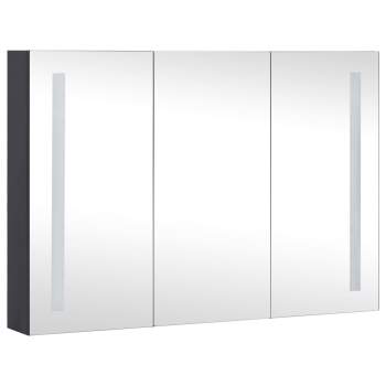  LED-Spiegelschrank fürs Bad 89x14x62 cm