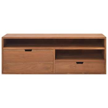  TV-Schrank 110x30x40 cm Teak Massivholz