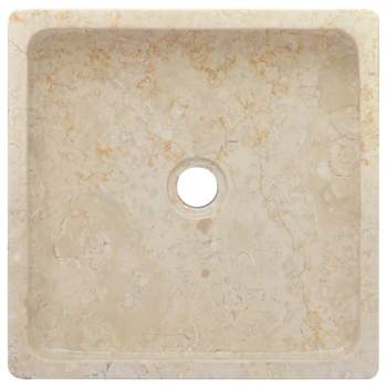  Waschbecken Creme 40x40x10 cm Marmor