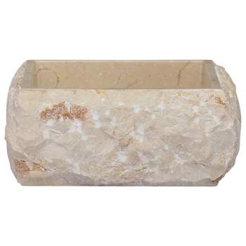  Waschbecken Creme 30x30x13 cm Marmor