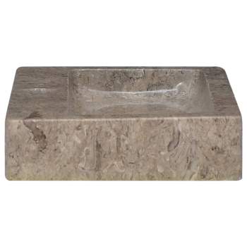  Wandwaschbecken Grau 38x24x6,5 cm Marmor