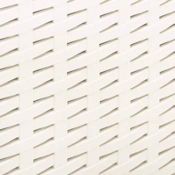 Preview:  Gartentisch Weiß 53x53x40 cm Kunststoff