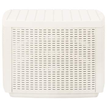 Preview:  Gartentisch Weiß 53x53x40 cm Kunststoff